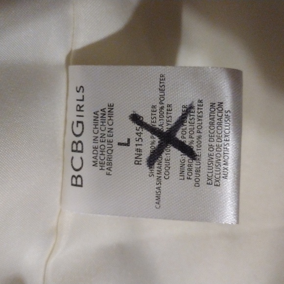 BCBGirls Faux Fur Shawl Coat lined girls L - Picture 6 of 8
